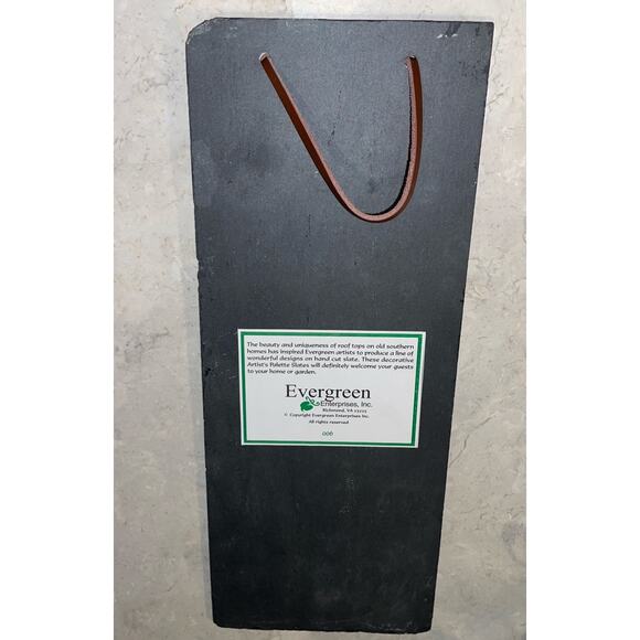 "LIBERTY & JUSTICE FOR ALL" SLATE Hanging PLAQUE Wall SIGN ~Lady Liberty 13.75x6 - Picture 5 of 6